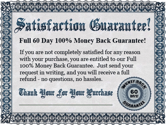 60 day money back guarantee
